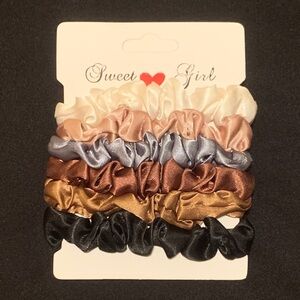 NWT Satin Scrunchie Set Multicolor Pack of 6